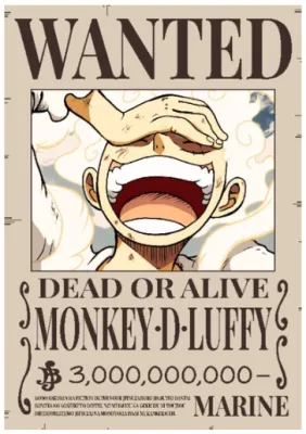 READY STOCK - Poster Collection A5 One Piece Anime Wanted One Piece Poster Luffy Zoro Sanji Nami Nico Robin Trafalgar Law etc