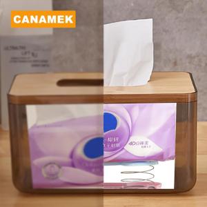 【CANAMEK】 Creative Spring Holder Tissue Box Automatic Lift Spring Loaded Tissue Box Tissue Spring Bracket Car Tissue Box Spring Holder