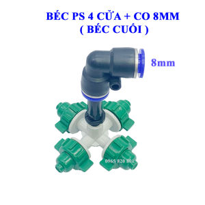 Béc phun sương 4 hướng kèm kết nối cuối L-8mm