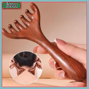 JAYQQ Six-Claw Head Meridian Massage Comb Anti-static Handheld Long Handle Comb  Wide Tooth Massage Gua Sha Tools for Promote Blood Circulation