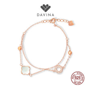 DAVINA Ladies Vleora Bracelet Rose Gold Color Sterling Silver 925