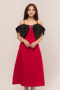 RIMINI - Dress Cewe Gaun Pesta Midi Sabrina xs-xl - Anthea Dress - 85834