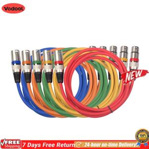 [Vodool Flagship Store]5 ชิ้น 3Pin XLR ชายหญิง M/F ฟอยล์ + Braided Shielded Audio Cable