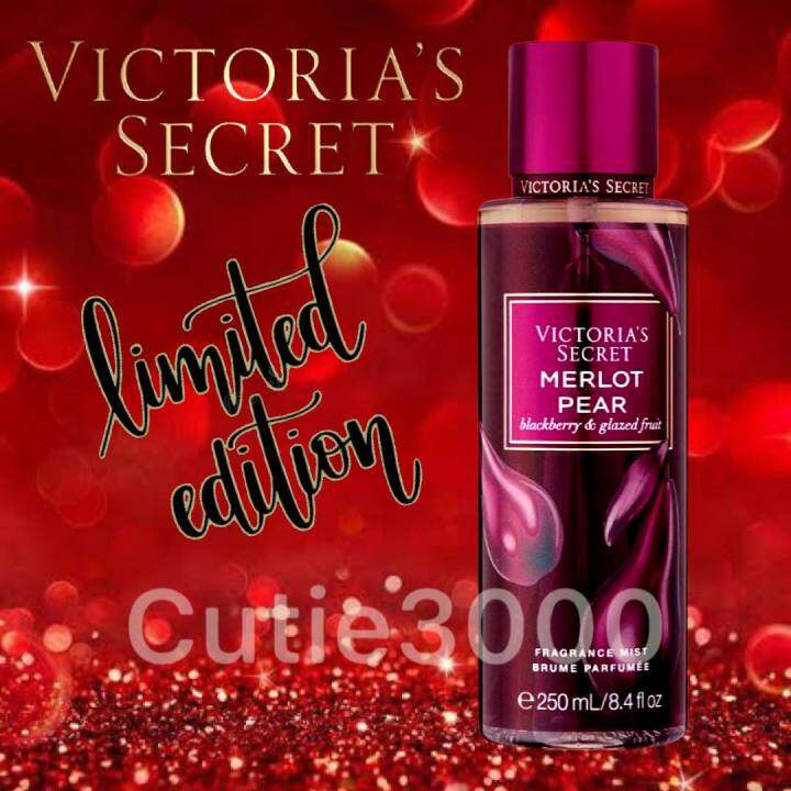 Victoria's Secret Merlot Pear Fine Fragrance 250ml Mist 100% AUTHENTIC US  Same Day Shipping