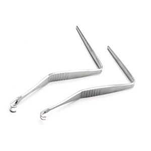QSWTITAN Angle Pull hook Double-headed for lower jaw Nose shaping pull hook Nasal cavity pull hookinstruments