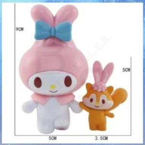 (Cartoon/5)3D Sanrio Werewolf PVC Cartoon Figure Trendy Desktop Decoration Collection Souvenir