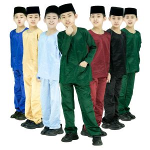 CY 1920 BAJU MELAYU RAYA 2022 MODERN MUSLIM MUSLIMIN KIDS BUDAK BABY EMERALD GREEN / BLACK / ROYAL BLUE / BABY BLUE / MUSTARD