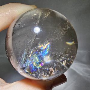 Blue Needle Rock Crystal Ball / 蓝针水晶球/Blue Needle Clear Quartz Sphere