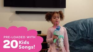 Move2Play Kids Karaoke Microphone    Includes Pre-Loaded Songs & Bluetooth    Kids Birthday Party Gift    Toy for All Ages 2 3 4 5 6+ Year Old Girls Boys & Toddlers