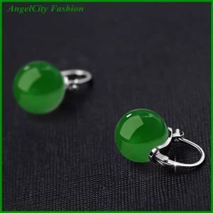 AngelCity Fashion Store Ancient Style Bead Earrings Gentle Fashion Temperament Ear Buckle For Women Girls Retro Earrings Jewelry Accessories Gifts