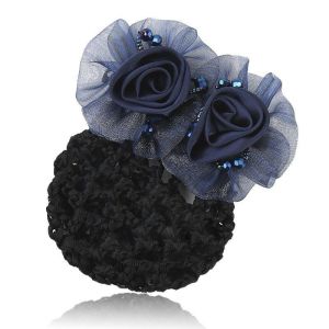 Jepit Rambut Hairnet Korea Fashion Premium Wanita Elegan Motif Baru Bunga Mawar High Quality Impor