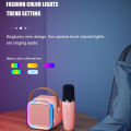 K12 Mini Karaoke Speaker With Mic bluetooth Speaker with Dual Microphone Wireless Family Singing KTV. 