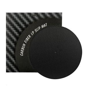 Carbon Fiber Record Mat Turntable Platters Mat Vibration Reduction Professional Record Pad for Record Player