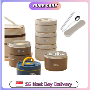 【Pure Care】 Stainless Steel Lunch Box/Microwaveable Insulated Thermos Container