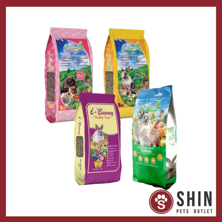 i-Bunny Rabbit Food 1kg- Carrot / Purple Sweet Potato / Rabbit & Guinea ...