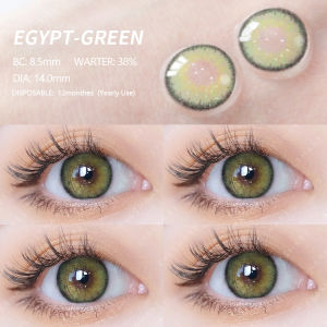 [COD] Softlens Mata Normal EGYPT 1Sepasang Lensa Kontak Warna Lensa Alami Soplen Mata Korea Terbaru Hijau Abu-abu Coklat Soflens