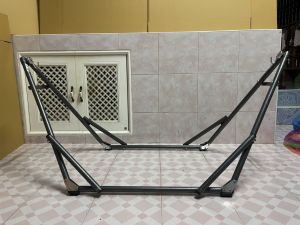 เปลเด็ก เปลเด็กอ่อนแบบไม้ขัด เปลมีมุ้งซิปในตัว เปลแบบไม้ขัดแก้อาการเปลเอียง  เด็กนอนตกเปลได้ดี แข็งแรง โอบรับตัวเด็กดีเหมือนนอนกับมือแม่