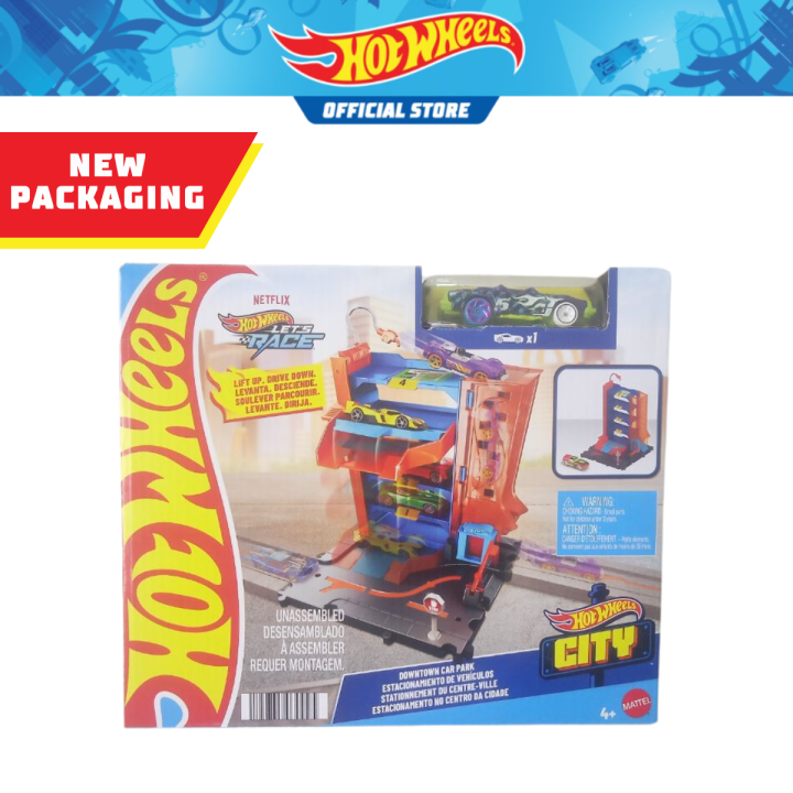 Hot Wheels City Downtown Parking Garage Playset
