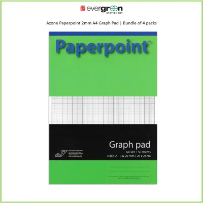 [SG] Azone Paperpoint 2mm A4 Graph Pad [Evergreen Stationery]