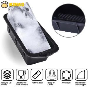 【N2HAO】 Extra Large Ice Mold Silicone Large Ice Block Mold Ice Cube Maker Reusable Large Ice Cube Tray Ice Bath Chiller For Home