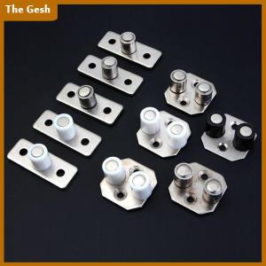 [The Gesh] 2Pcs Floor Mount Sliding Wooden Door Guide Roller Retainer Top