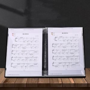 LEIFNYDI สร้างสรรค์และสร้างสรรค์ แผ่นโฟลเดอร์เพลง A4 แฟชั่นที่ทันสมัย แฟ้มงบประมาณ ปกโฟลเดอร์ กันน้ำกันน้ำได้ โน้ตบุ๊คใบหลวม ซองเงินสด