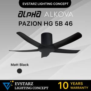 ALPHA ALKOVA PAZION G2 HG LED / NON LED 5B 56/46/40 inches DC Motor Ceiling Fan with Remote Control