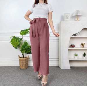 Celana Kulot Cringkle Dewasa / Kulot jumbo Cringkel tali pita / Celana cringkle terbaru