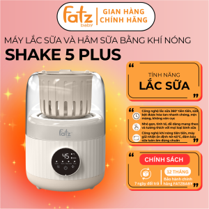 Máy lắc sữa và hâm sữa bằng khí nóng FATZBABY Shake 5 Plus FB3902CM công nghệ lắc sữa 360 độ