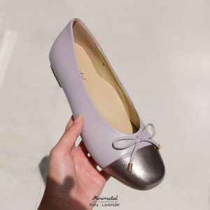 𝐌𝐈𝐍𝐈𝐌𝐀𝐋𝐈𝐒𝐓 รองเท้าหนังแกะ รุ่น Katy (Lavender) รุ่นยอดฮิตของสาวหน้าเท้ากว้าง นิ่ม ซัพพอร์ตเท้า ไม่ลื่น พื้นไม่บาง