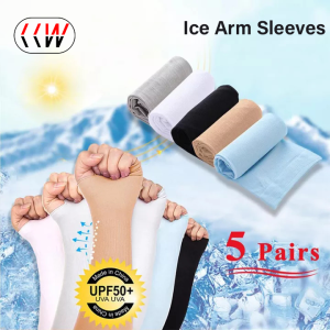 CCW 5Pair Slim Ice Arm Sleeves Anti-UV Sleeves for Outdoor Sports Golf Cycling Running Hiking Fishing