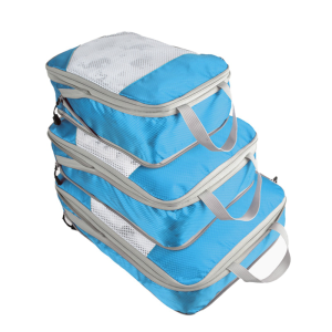 HOL 3pcs/set Travel Storage Bag Compression Packing Cubes Luggage Suitcase Organizer Set Foldable Waterproof Travel Suitcase