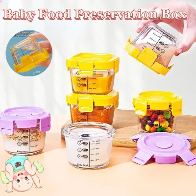 Dr.Spock 3 in 1 Portable Baby Glass Food Box Storage Freezer And Heat-resistant Storage Box
