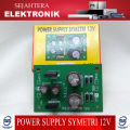 POWER SUPPLY SYMETRI 12V CT / MENGGUNAKAN IC 7812 DAN 7912 / POWER SUPPLAY 12 VOLT CT / Dapat Digunakan Untuk Rangkaian yang Membutuhkan INPUT  12 VT CT / Dapat menggunakan Trafo 1A CT 15 VOLT BISA BAYAR DI TEMPAT / SEJAHTERA ELEKTRONIK. 