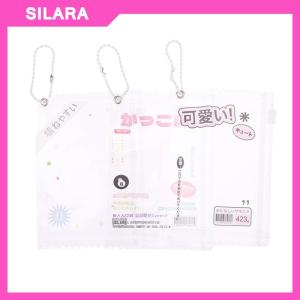 SILARA 1Pc Cute Transparent Candy Bag Props Badge Storage Display Bag Pendant Protective Card Sleeves Holder Bag