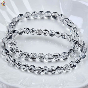 Collection Grade Black Rutilated Quartz Bracelet