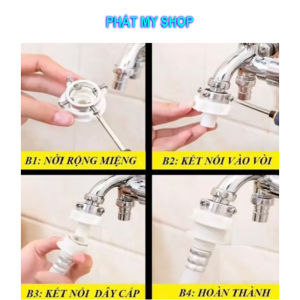 Dây cấp nước máy giặt 15m 2 đầu ren lắp đặt tiện lợi đầu kết nối Ren trong  21