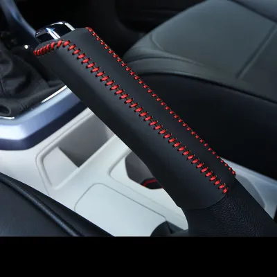 Car Handle Cover Leather Handbrake Protector Cover Automobile Gear Handbrake Cover Automobile Interior Accessories