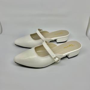 Sandal Heels Mules Sandal Bapau Wanita Tinggi Hak 3cm