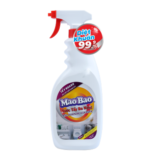 Nước tẩy đa năng Mao Bao 600ml dễ dàng tẩy sạch vết ố dầu mỡ gỉ sét trên mặt kính gạch men mùi thơm tươi mát