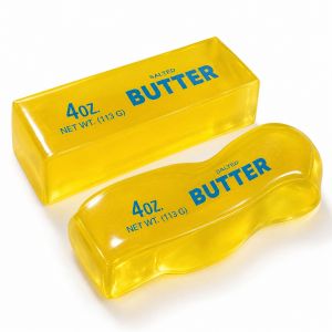 Vaseline Butter Squeeze ToyBig Coconut Oil Butter Squishy Toy Butter Stick Shaped Squishy Stress Relief Toy Moldable Non-Rebound Squeeze Toy Realistic Butter Desk Toy for Teens and Adults Fun Stocking Stuffer Party Favor and Gift