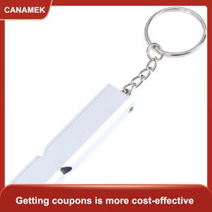 【CANAMEK】 Hợp kim nhôm khẩn cấp Survival còi cắm trại ngoài trời Đi Bộ Đường Dài công cụ W Keychain
