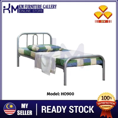 KM Furniture 3V Single Metal Bed Frame HO900 /Katil Bujang/ Katil Besi