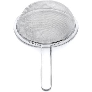 Durable Stainless Steel Mesh Strainer Set for Kitchen Flour Oil and Juice