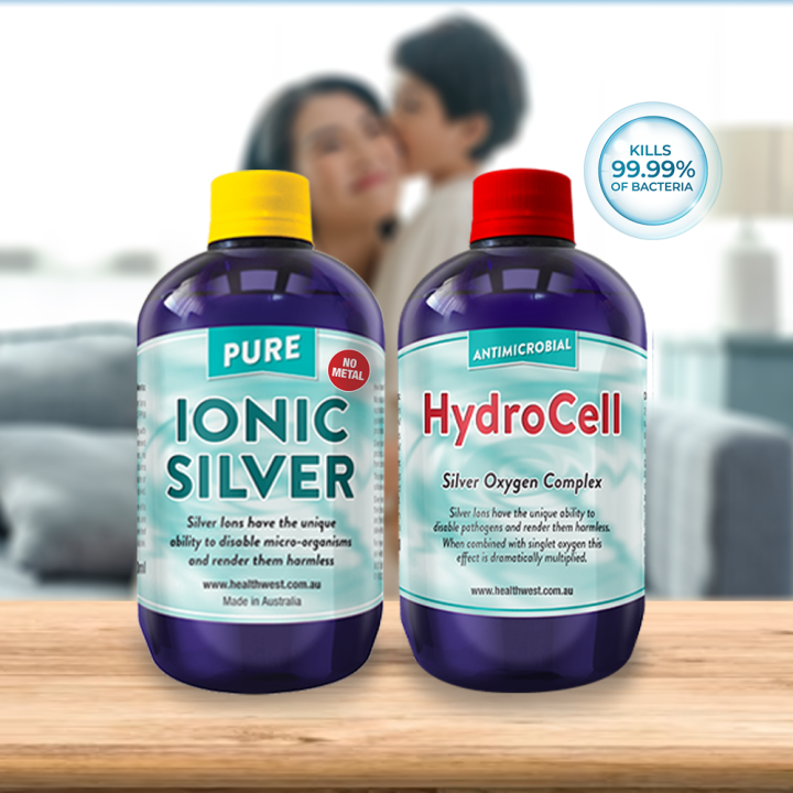 [SALE] HealthWest Ionic Silver (500ml) + HydroCell (500ml) Silver Ion