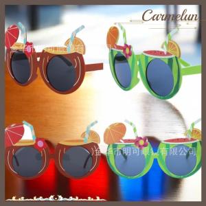 [Carmelun] Hawaii Đảng kính kính mát vui vẻ Hawaii Đảng ảnh đạo cụ bãi biển mùa hè hồ bơi sinh nhật đảng trang trí