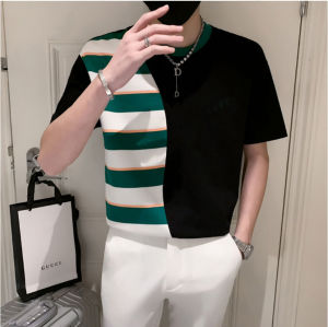 Áo thun áo thun nam  kiểu dáng dạng lưới phía bên phải phá cách tự tin khoe cá tính thu hút mọi ánh nhìn - H72