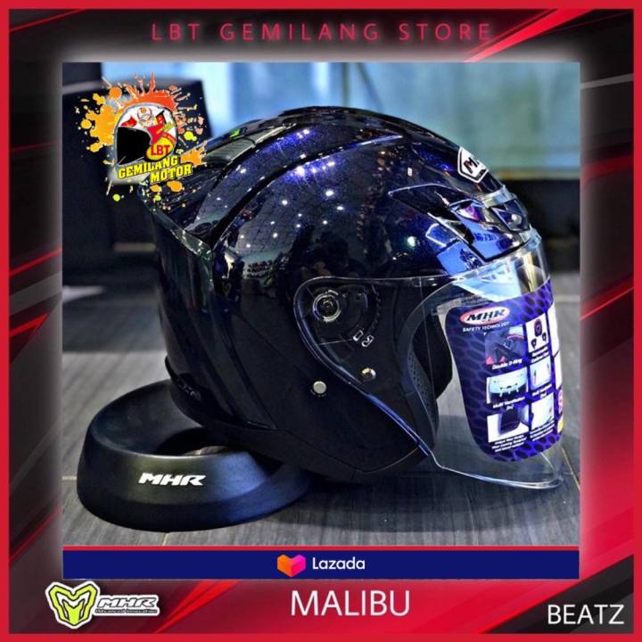 MHR Helmets OF622 [MALIBU] Open Face Malibu Helmet Medium To Xxl