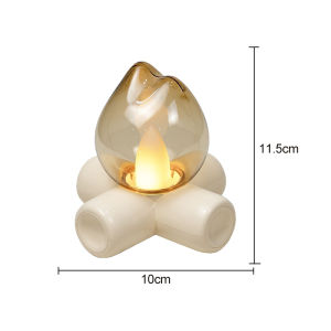 หลอดไฟ LED เปลวไฟ โคมไฟข้างเตียง เตาผิง แสงไฟสร้างบรรยากาศ สำหรับตกแต่งห้องนอน ตกแต่งบ้าน โรงแรม บาร์ ปาร์ตี้ ไฟกลางคืน