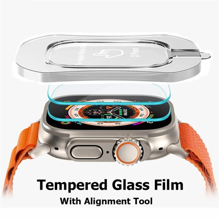 Tempered Glass Film For Apple Watch Ultra 2 49mm With Alignment Tool HD